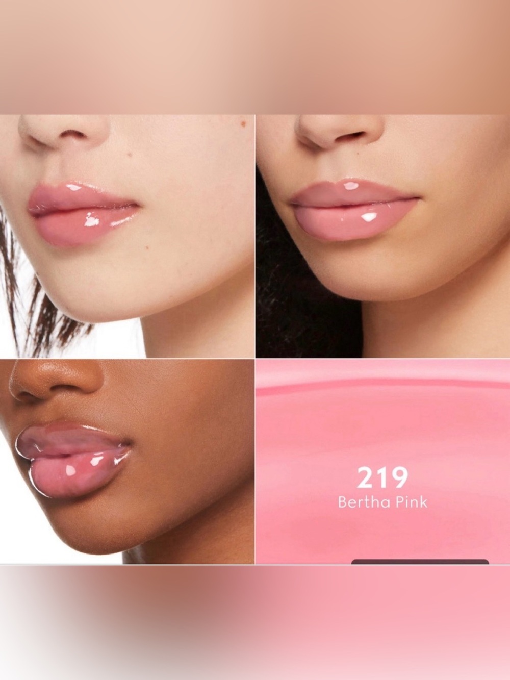 Gucci Gloss à Lèvres Hydrating & Plumping Lip Gloss- Bertha Pink